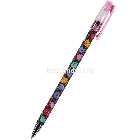Ручка шариковая "HappyWrite. Разноцветные слоники" 0,5мм синяя 20-0215/11