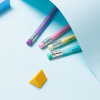 Картинка Карандаш чернографитный "Macaron" HB, с ластиком, шестигранный, корпус ассорти EC025-HB от магазина "Карандаш" Карандаш чернографитный "Macaron" HB, с ластиком, шестигранный, корпус ассорти EC025-HB от магазина "Карандаш"