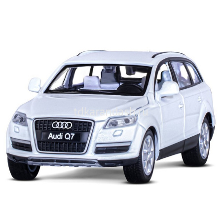 Машина "Audi Q7" белая, инерционная, металл 17,5см (свет, звук, откр.двери) JB1251391 от магазина "Карандаш"