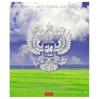 Тетрадь А5 24л клетка "Моя страна. С гимном" на скобе 5 дизайнов 24Т5В1/088755 от магазина "Карандаш"