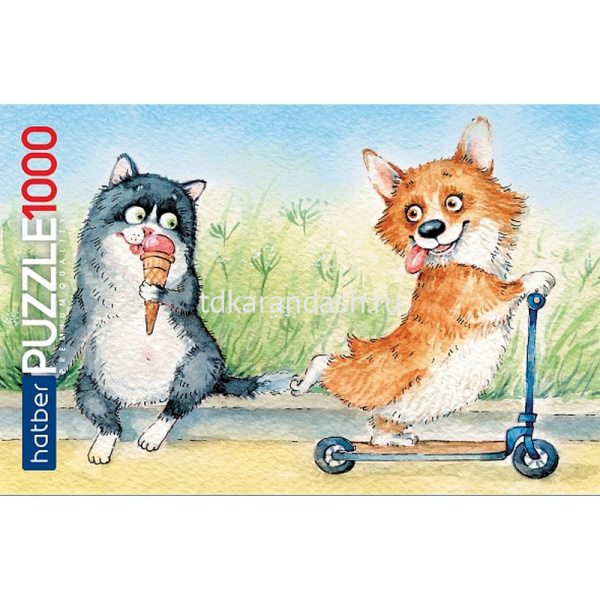 Пазлы 1000 эл. "Premium. Из жизни корги" 68х48см 1000ПЗ2_23726/071040 от магазина "Карандаш"