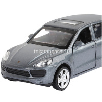 Машина "Porsche Cayenne S" серая, инерционная, металл 17,5см (свет, звук, откр.двери) JB1251267 от магазина "Карандаш"