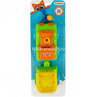 Каталка "Паровозик с прицепом" 48,5х17,5х13см пластик 87154 от магазина "Карандаш"