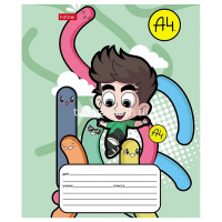 Тетрадь А5 12л крупная клетка "Влад А4" на скобе 5 дизайнов 082392 от магазина "Карандаш"