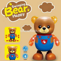 Музыкальная игрушка "Медведь" 19см пластик (свет, звук) 1858434/17168 от магазина "Карандаш"