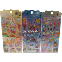 Картинка Наклейки гелевые ассорти 9х20,5см 6 видов Y10905-24 от магазина "Карандаш" Наклейки гелевые ассорти 9х20,5см 6 видов Y10905-24 от магазина "Карандаш"