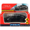Машина "Tesla Model X Plaid" черная, инерционная, металл 12см (открывающиеся двери) MODELX-12-BK-WOD