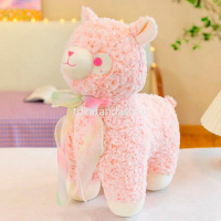 Альпака с бантиком 40см 3 цвета FM6600 от магазина "Карандаш"