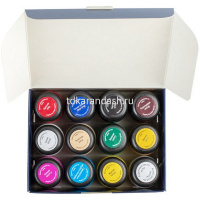 Набор красок д/кожи 11*20мл + лак Декола 261412142 от магазина "Карандаш"