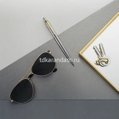 Ручка РШ "Parker Jotter Core Stainless Steel GT" М синяя 1953182 от магазина "Карандаш"