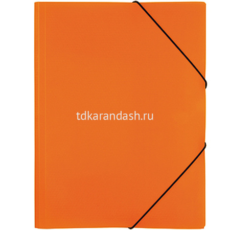 Папка на резинке "DIAMOND NEON" А4 оранжевая Пк4р_02035/035334