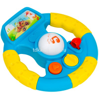 Руль музыкальный 15,5х5х16,5см пластик (свет, звук) 3801 от магазина "Карандаш"