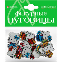 Набор фигурные пуговицы "Зверушки" №6 2-520 от магазина "Карандаш"
