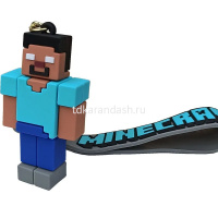 Брелок Герои Minecraft. Вид №2 7х3,5см с карабином, пвх/металл 5 видов M-2438 от магазина "Карандаш"