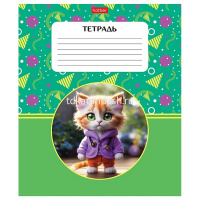 Тетрадь А5 18л клетка "Маленькие пушистики" на скобе 5 дизайнов 18Т5В1/086198 от магазина "Карандаш"