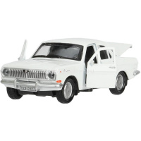 Машина "Газ-2401 Волга" белая, инерционная, металл 12см (открывающиеся двери) 2401-12-WH от магазина "Карандаш"