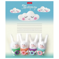 Тетрадь А5 24л клетка "Мягкие и пушистые" на скобе 5 дизайнов 24Т5В1/075168 от магазина "Карандаш"