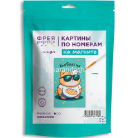 Набор для раскрашивания по номерам "Магнит. ХлеБарсик" 10х15см PNBM-041 от магазина "Карандаш"