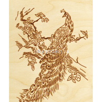 Набор для выжигания 13х18см "Райская птица" (рамка в комплекте) Вр-056 от магазина "Карандаш"