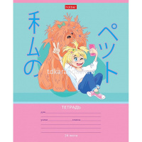 Тетрадь А5 24л клетка "Кодомо. Мой питомец" на скобе матовая ламинация 5 дизайнов 079793 от магазина "Карандаш"