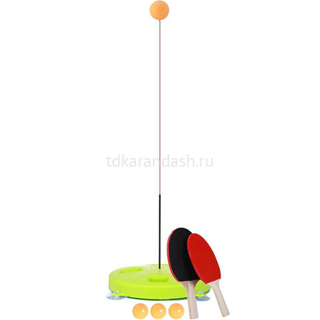 Игра "Отбей мяч" (в комплекте 2 ракетки для настольного тенниса, 3 мяча, основа для игры) Y9772-19