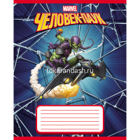 Тетрадь А5 12л линия "Человек- паук" на скобе 5 дизайнов 12Т5B2/057177 от магазина "Карандаш"