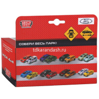Машина "Lada 4x4 Полиция" серебристая, инерционная, металл 9см (открывающиеся двери) X600-H09010-R от магазина "Карандаш"