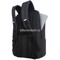 Рюкзак 29х41,5х18см, 740гр, 2 отделения, 2 кармана, черный световозвращающий RU-534-1/1 от магазина "Карандаш"