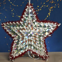 Эл/панно Звезда 50см 120 цветных диодов, белый провод, 8 режимов Y2235-15 от магазина "Карандаш"