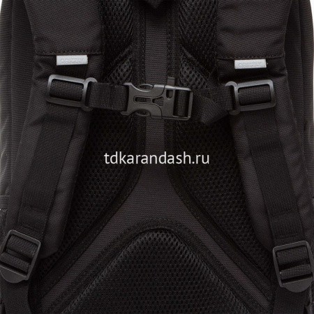 Рюкзак 39х26х19см, 740гр, 2 отделения, 3 кармана, с брелком, черный RB-556-6/1 от магазина "Карандаш"