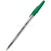 Ручка шариковая "Classic 51" 0,7мм зеленая, прозрачный пластиковый корпус 40163/04 от магазина "Карандаш"