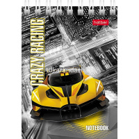 Блокнот А7 40л "Автопанорама" клетка, на спирали, 6 дизайнов 076974 от магазина "Карандаш"