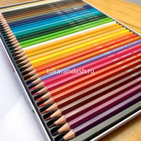 Карандаши 36 цветов "Color Pencils" шестигранные дерево, в металлическом футляре 9800-36 от магазина "Карандаш"
