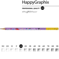 Карандаш чернографитный "Happy Graphix. Ежики" НВ 21-0030/29 от магазина "Карандаш"