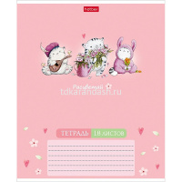 Тетрадь А5 18л клетка "Приключения кота Пирожка" на скобе 5 дизайнов 18Т5В1/087263 от магазина "Карандаш"