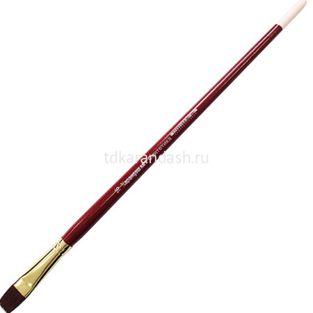 Кисть синтетика плоская №16 длинная ручка Flat#16