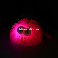 Мячик-волосатик "Глазастик" 6см пвх 4 цвета (свет) XF2337 от магазина "Карандаш"