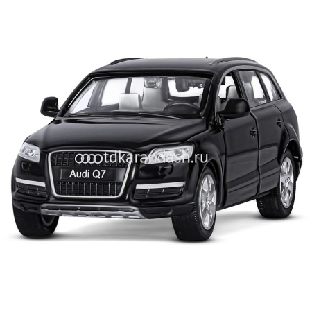 Машина "Audi Q7" черная, инерционная, металл 17,5см (свет, звук, откр.двери) JB1251292 от магазина "Карандаш"