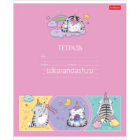 Тетрадь А5 12л клетка "Приключения кота Пирожка" на скобе 5 дизайнов 12Т5В1/067653 от магазина "Карандаш"