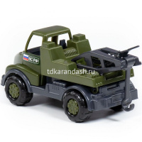 Эвакуатор военный "Кнопик" в сетке , пластик18*8,3*9,7см 52049 от магазина "Карандаш"