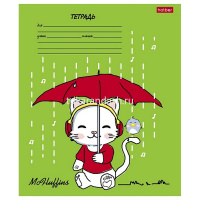 Тетрадь А5 24л клетка "Мак Флаффинс" на скобе 5 дизайнов 24Т5В1/091482 от магазина "Карандаш"