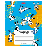 Тетрадь А5 18л клетка "Animal pattern" на скобе 5 дизайнов 18Т5В1/068437 от магазина "Карандаш"