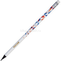 Карандаш чернографитный "Россия" HВ, с ластиком, круглый BL_088408 от магазина "Карандаш"