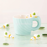 Кружка "Уточка" 9х10см 3 цвета, керамика SK3584 от магазина "Карандаш"