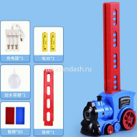 Игра-домино "Паровоз" пластик, 80 деталей 2000270/BY-4003B от магазина "Карандаш"