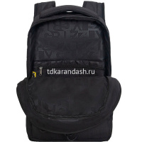 Рюкзак 31х43х20см, 790гр, 3 отделения, 4 кармана, черный/серый RU-531-1/1 от магазина "Карандаш"