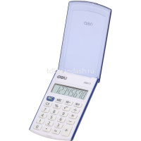 Калькулятор 8 разрядов 105х63х15мм с крышкой, белый/синий E39217 от магазина "Карандаш"