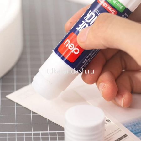 Клей-карандаш "Deli Stick" 15гр супер прочный E7129 от магазина "Карандаш"