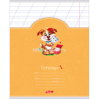 Тетрадь А5 12л косая линия "Лохматики" на скобе  5 дизайнов 12Т5В6/046976 от магазина "Карандаш"