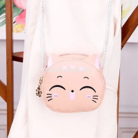 Сумочка "Кошечка" 12х10,5х4см 1 отделение, искусственная кожа, коралловая SD2265 от магазина "Карандаш"